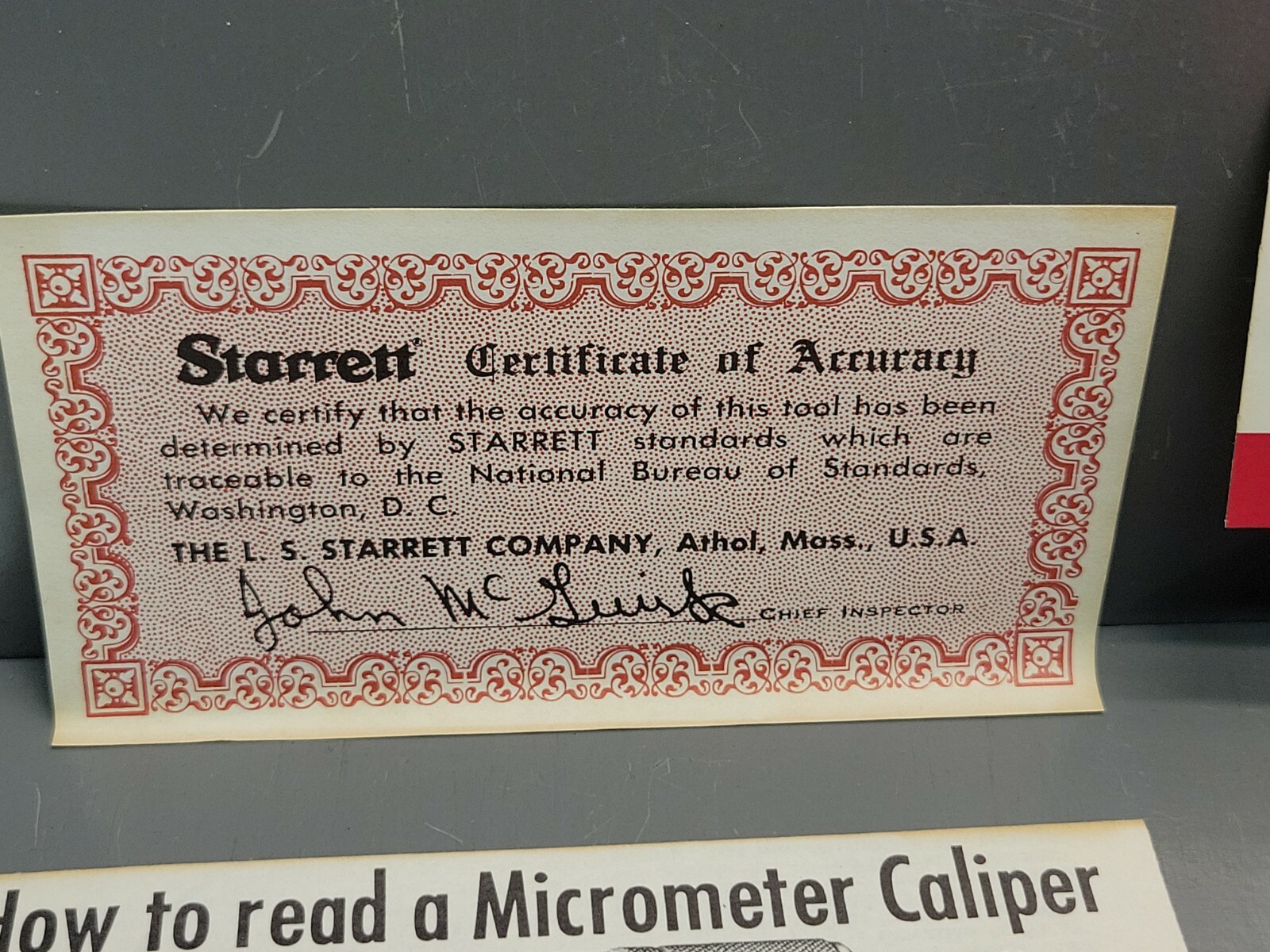 Starrett 436RL-1 Micrometer NEW OLD STOCK USA