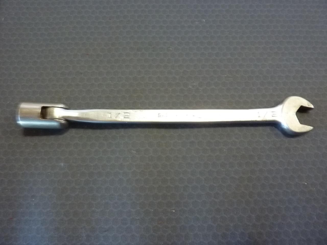Mac Tools # CLF16 1/2″ Open End & 12-Point Flex Socket End Wrench – FREE SHIP