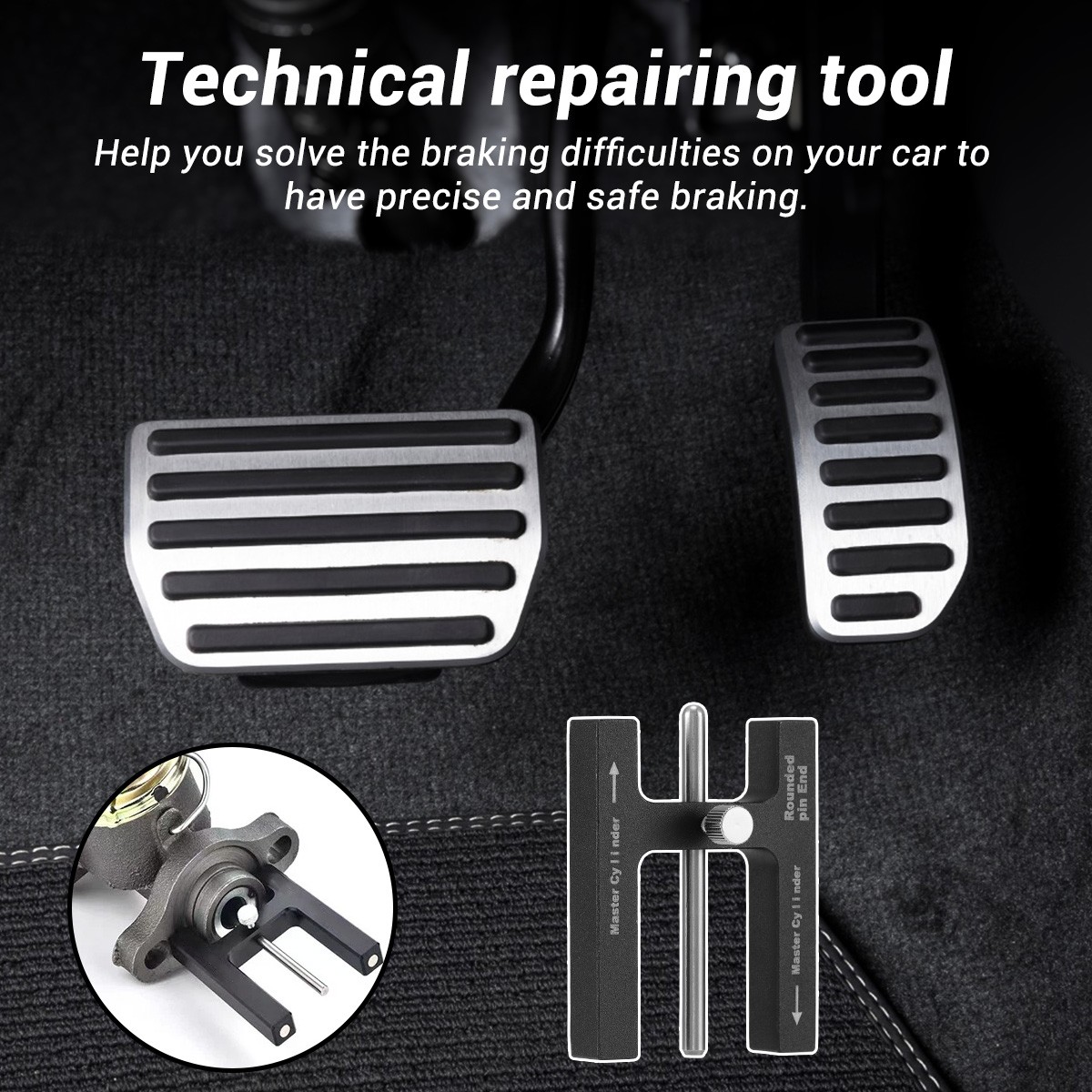 Power Brake Booster Master Cylinder Push Rod Length Gauge Pin Adjustment Tool