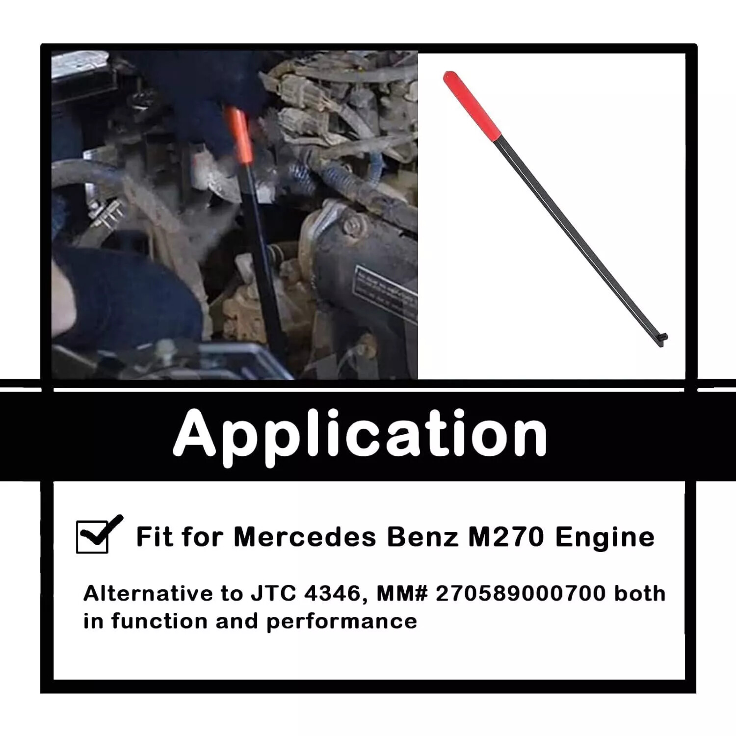 4346 Serpentine Belt Tool Tensioner for Mercedes Benz M270 MM# 270589000700