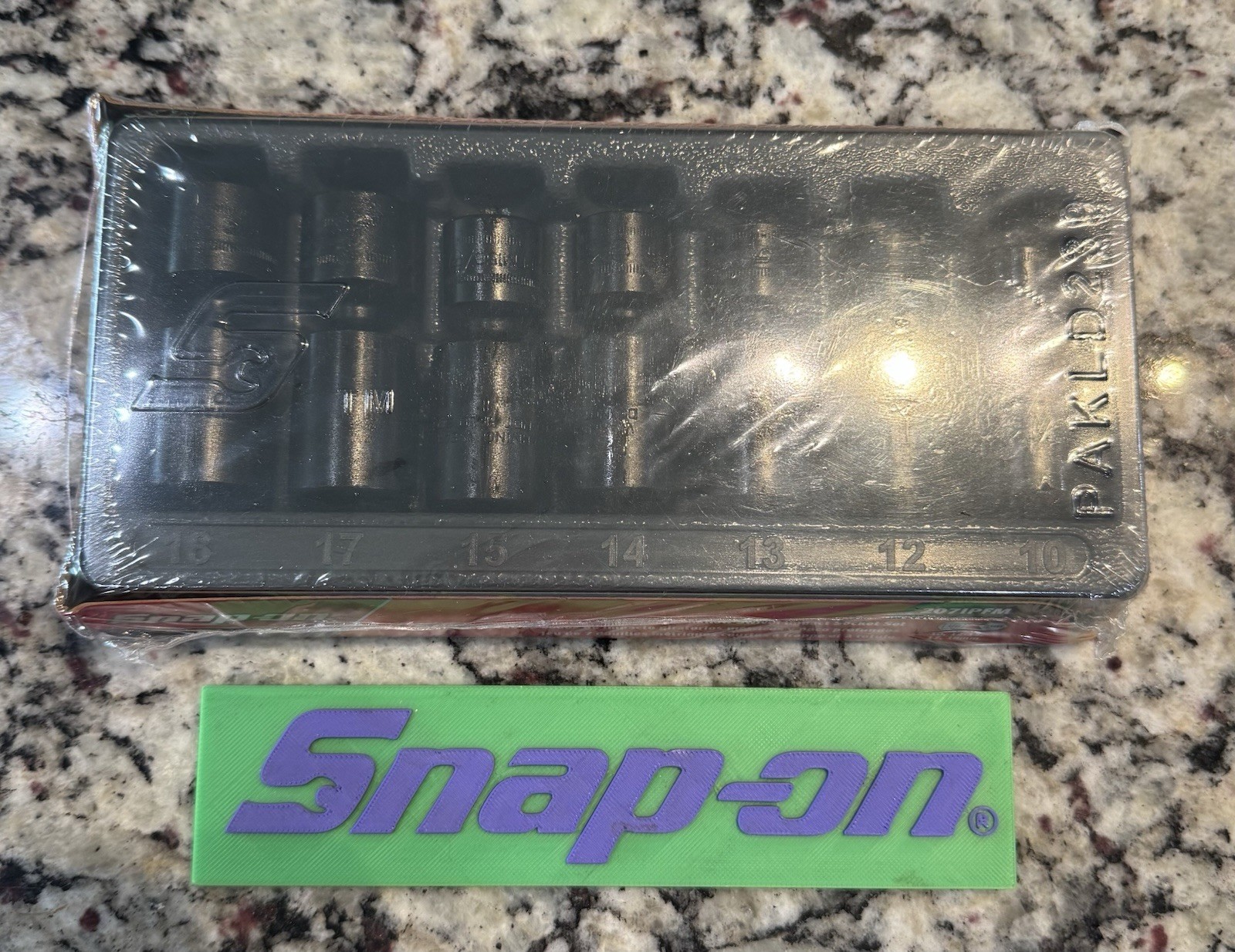 Snap On 207IPFM 7pc 3/8” Metric Flank Drive Shallow Impact Swivel Socket Set 7pc