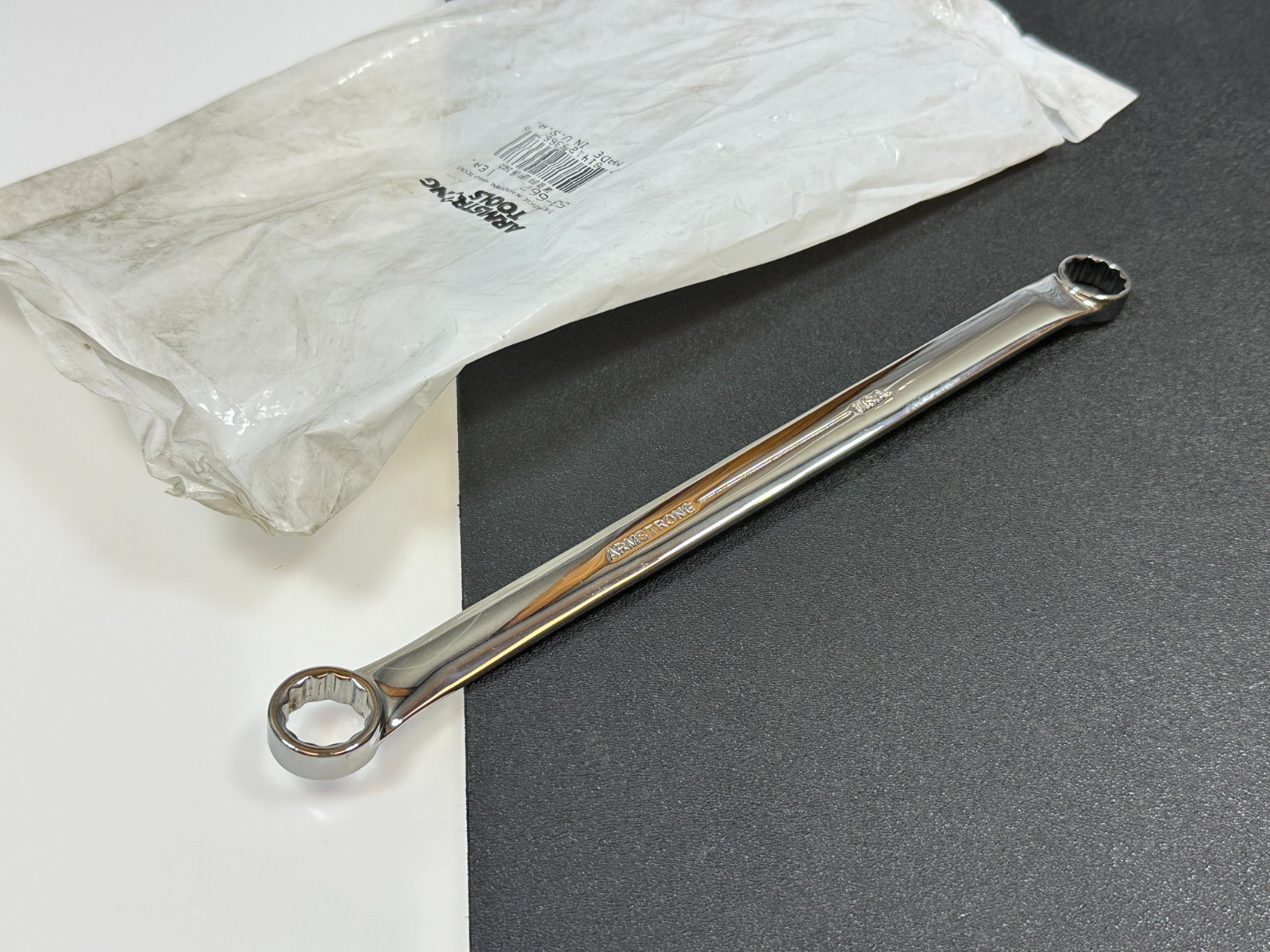 🇺🇸 Armstrong Tools USA 53-667 Metric 14mm x 15mm Long Box End Chrome Wrench