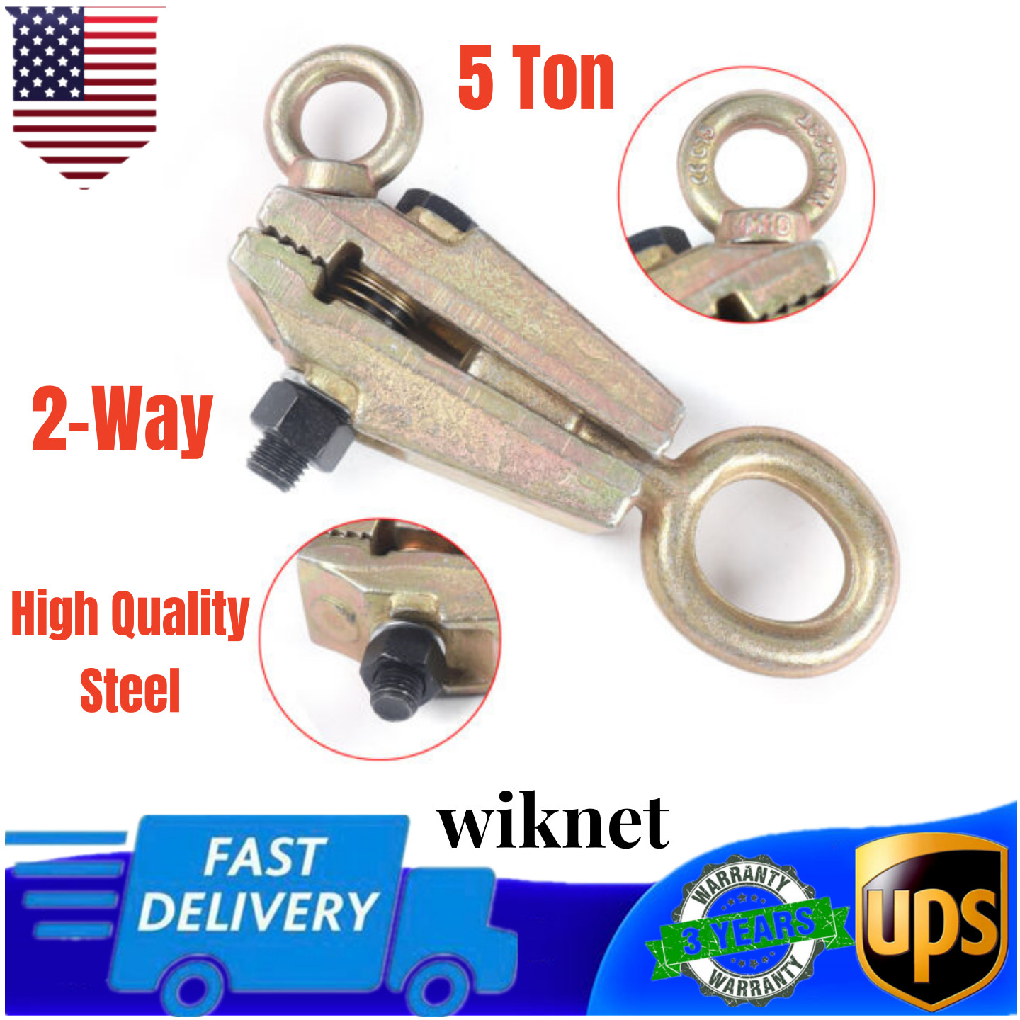 2-Way Automobile Sheet Metal Clamp Car Body Dent Repair Tool Pull Clamp Puller