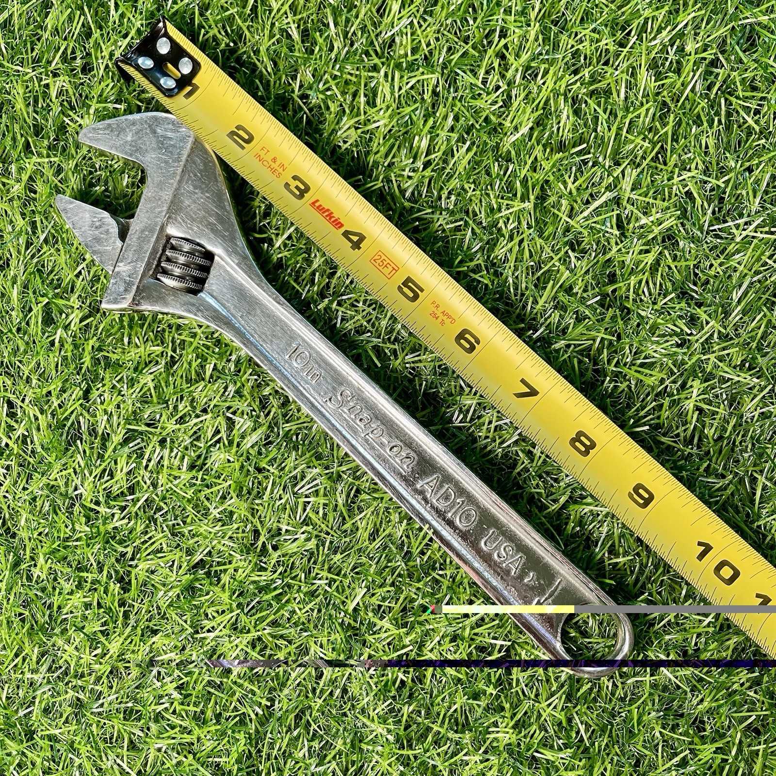 Snap On Tools AD10 10″ 250mm Chrome Adjustable Wrench Made in USA