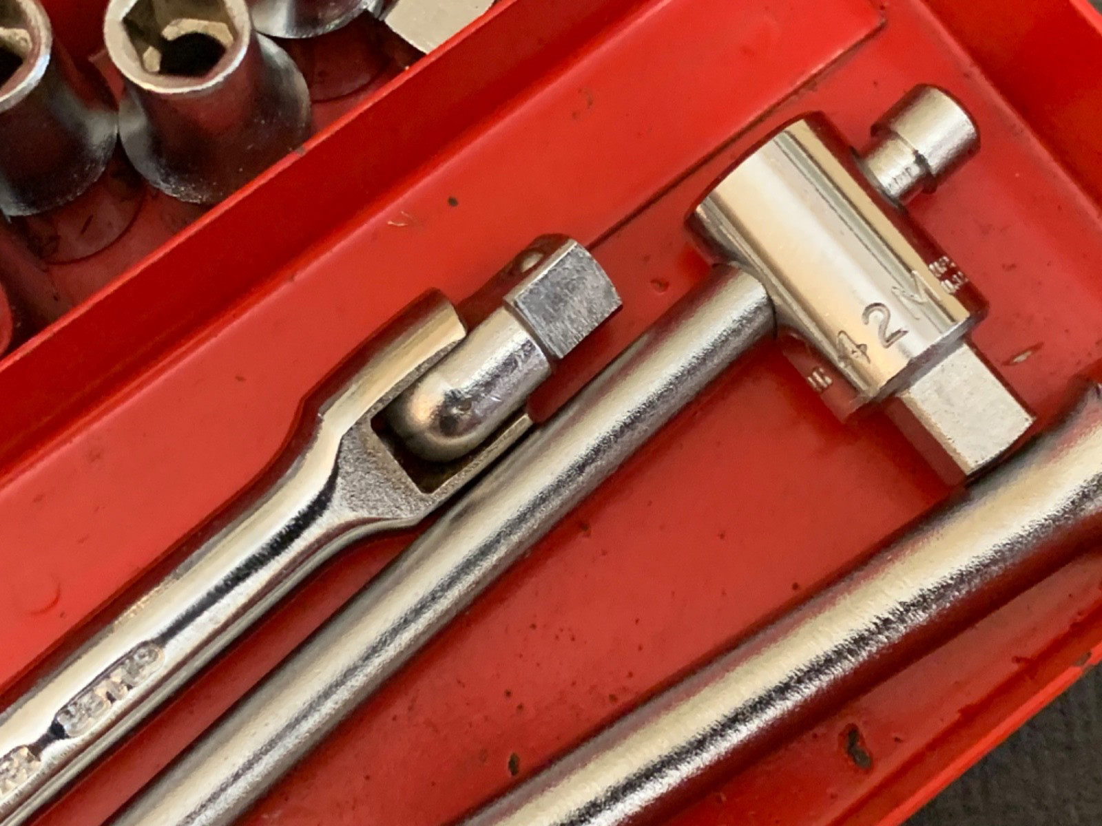 Vintage Giller 16PC 1/4 Dr 1/2″ – 3/16″ SAE Socket Set (NO RATCHET) Made in USA