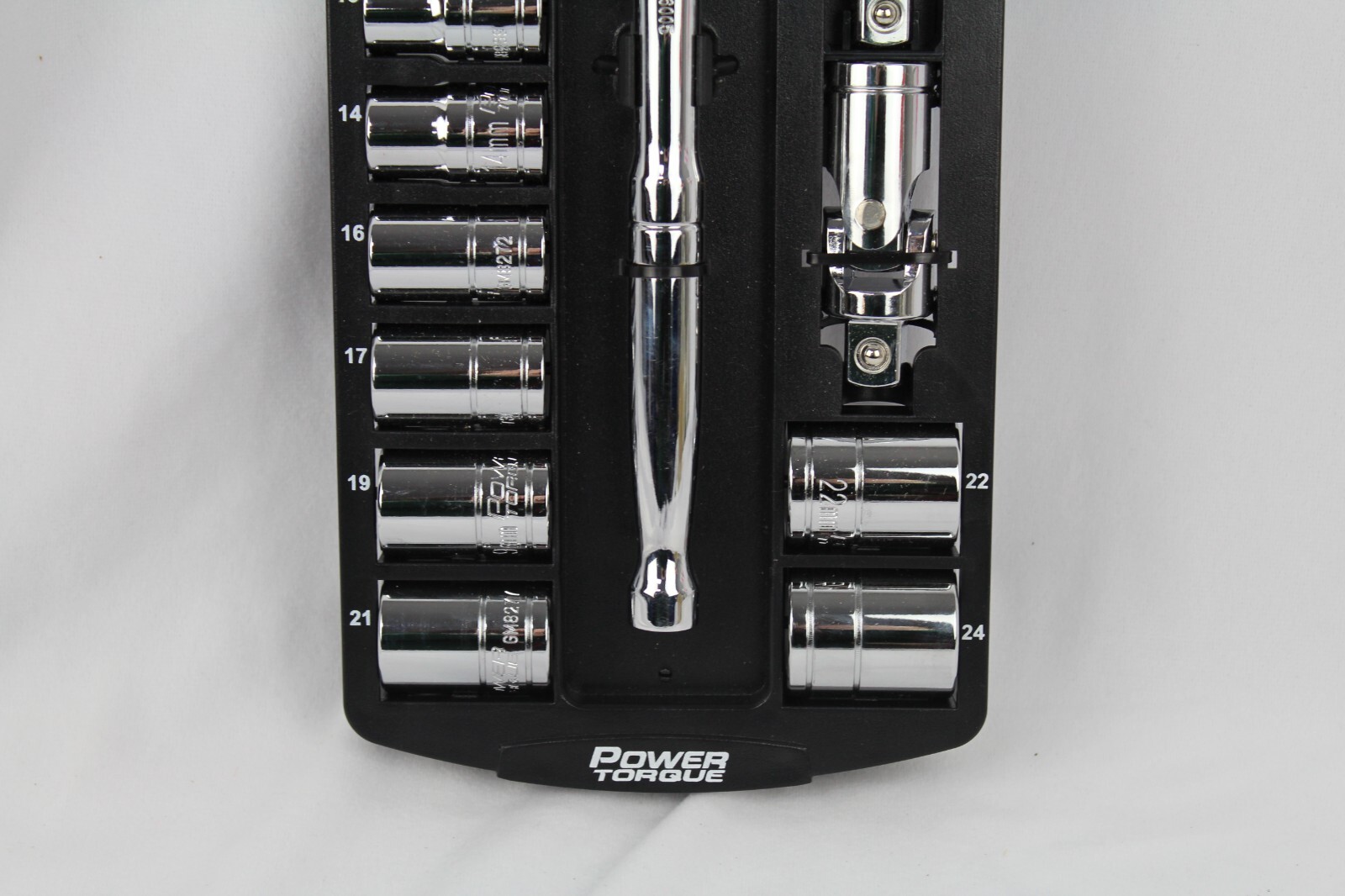 Power Torque rachet and socket set, 15 pc, Metric sockets, 1/2″ Drive Mdl GM4251