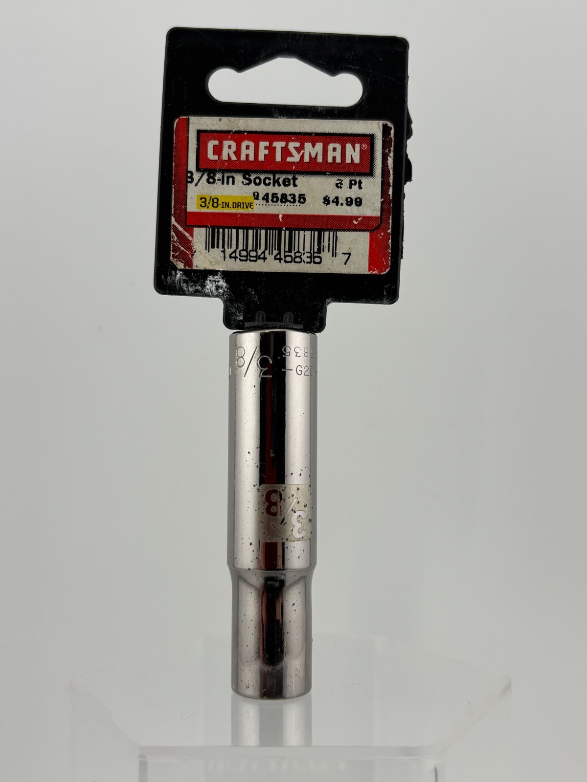 Craftsman 3/8” Deep Socket #45835 ~ 3/8” Drive ~ 6 Point ~ New Old Stock
