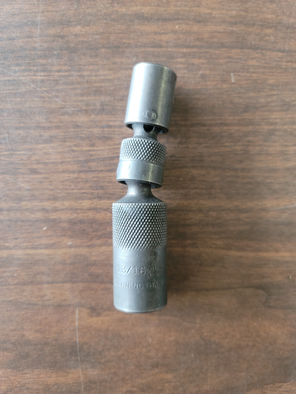MAC SC164 3/8″ DRIVE 13/16″ DOUBLE SWIVEL JOINT SPARK PLUG SOCKET 6-PT – USED