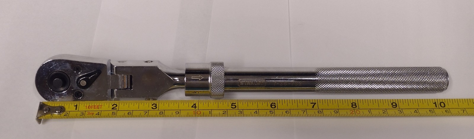 Stanley 3/8-inch drive extendable locking flex-head ratchet, 7-85-782