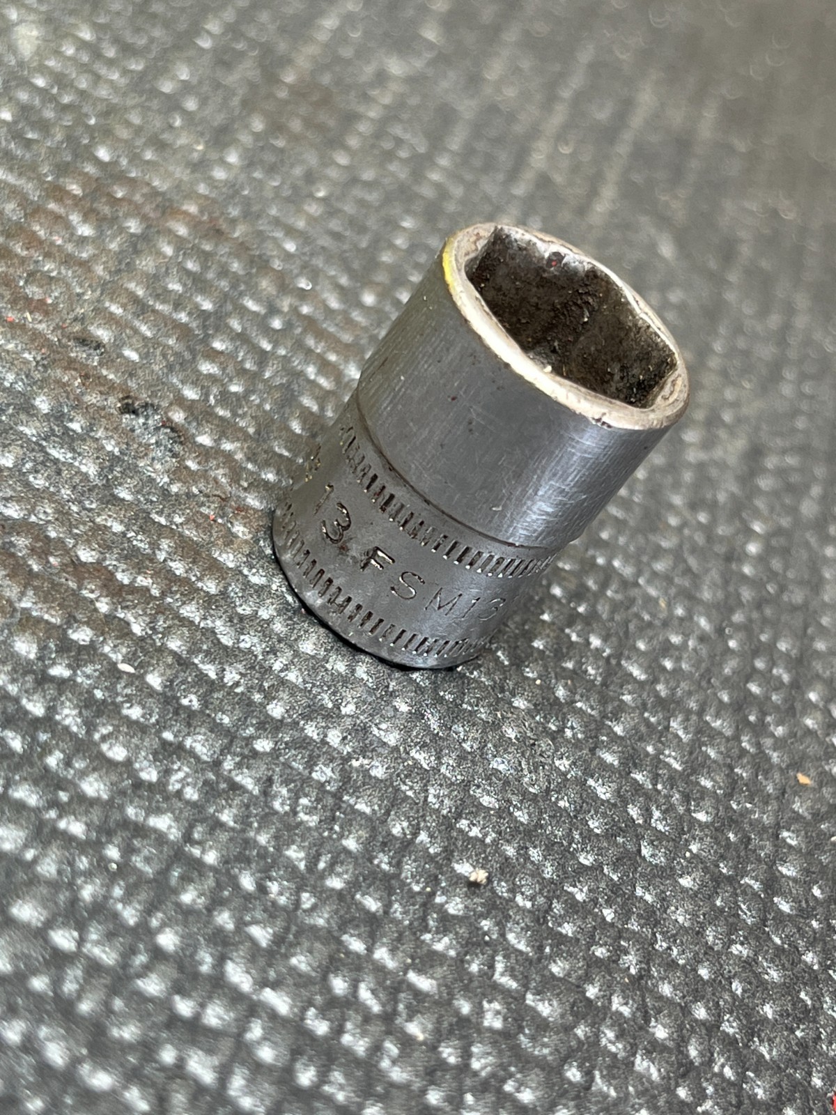 Snap On 13mm Socket. 3/8″ Drive, 6 Point Shallow Socket. Part # FSM131