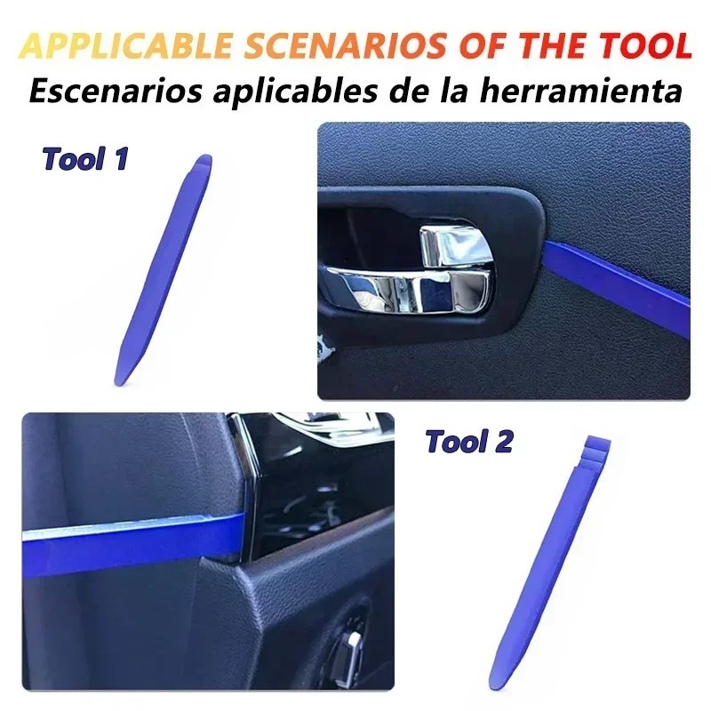 6PCS Car Trim Removal Tool Kit Door Panel Clip Dash Radio Pry Installer Set