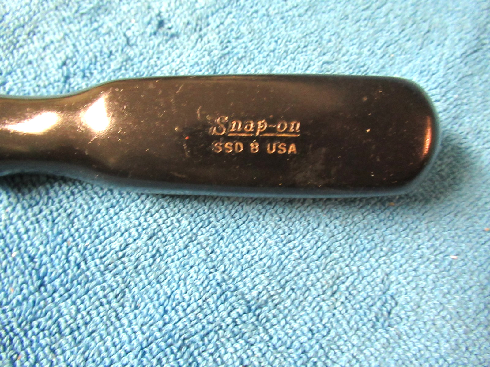 Vintage Snap-On 12 1/2″ Long 7 1/2″ Shaft Flathead Screwdriver.