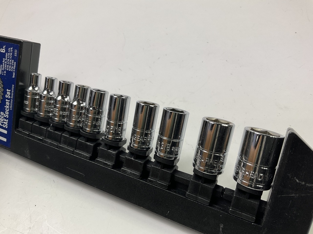 Gearhead GH4246 1/4″ Drive SAE Socket Set, 11-Piece