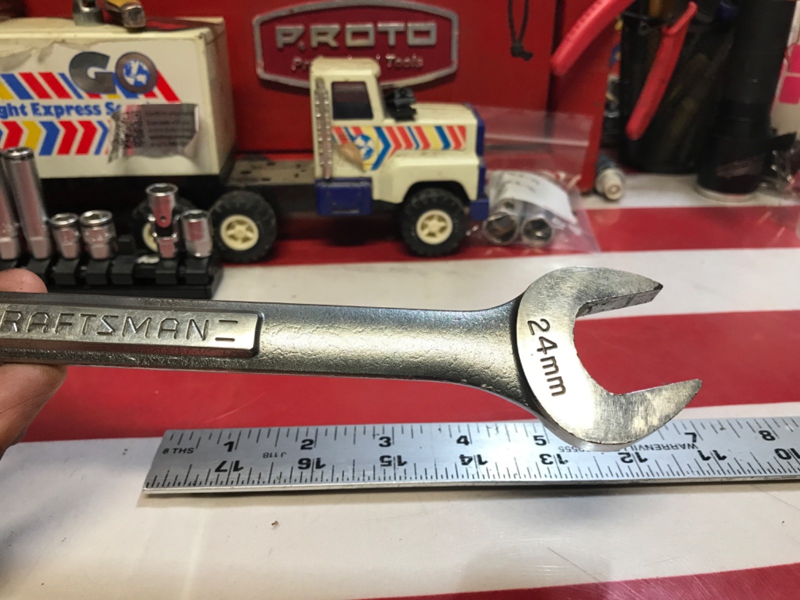 Craftsman tools wrench combination 24mm 42923 “VA” USA 🇺🇸 LLLL