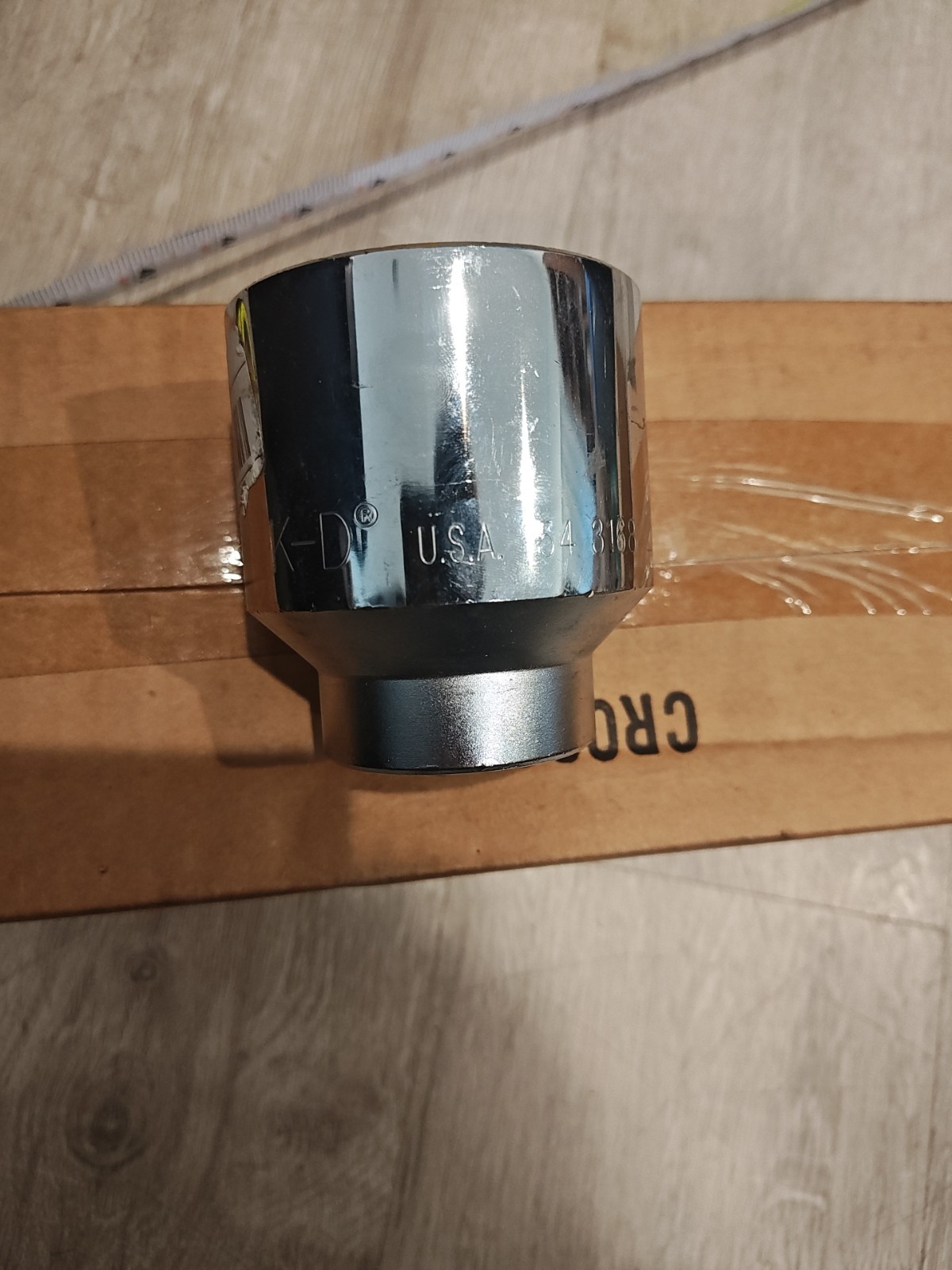 NEW OLD STOCK 3/4″ DRIVE 2 1/8″ SOCKET, 12-point USA, POLISHED CHROME, KD 543168