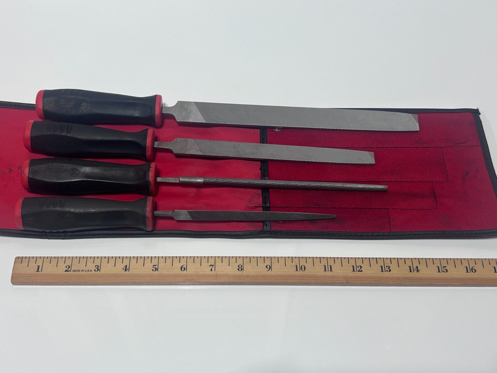 Snap-On Tools USA SGHBF500A Mixed File Set, (1) Triple Square (2) Mill (1) Round