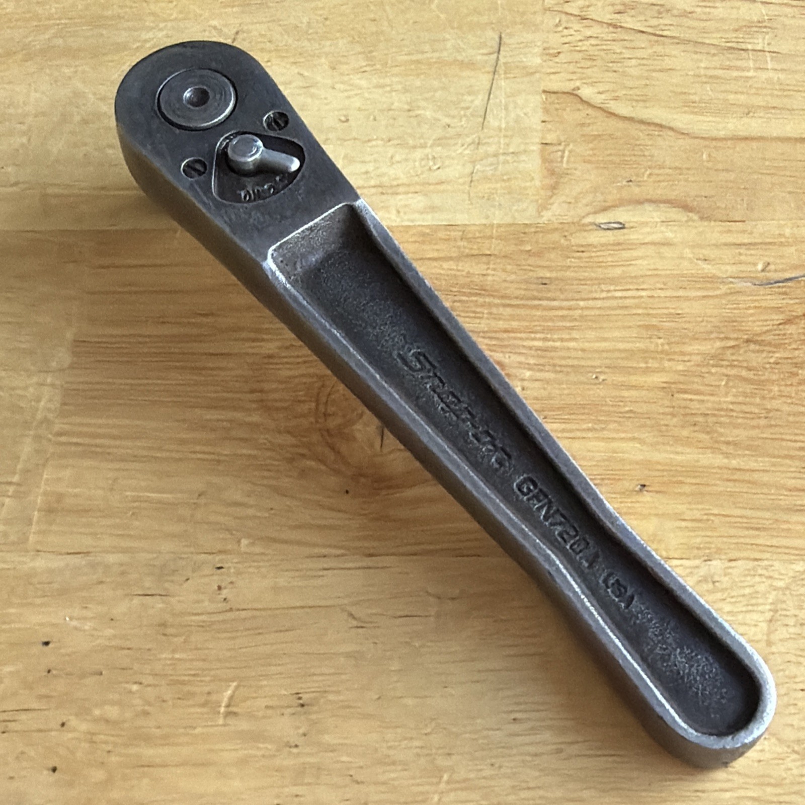 Snap On Tools 6″ Long Ratchet 3/8″ Drive Industrial Finish GFN720A Made in USA