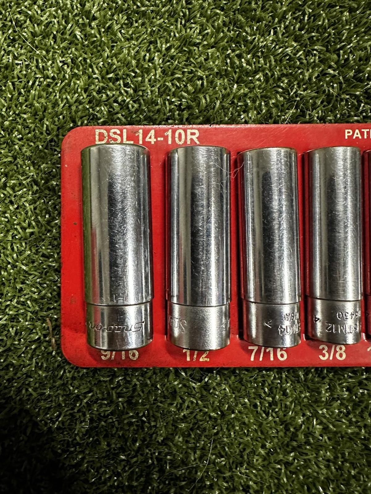 Snap On 1/4” STM Drive Deep Well Socket Set 6 Point SAE With DSL14-10R Tray
