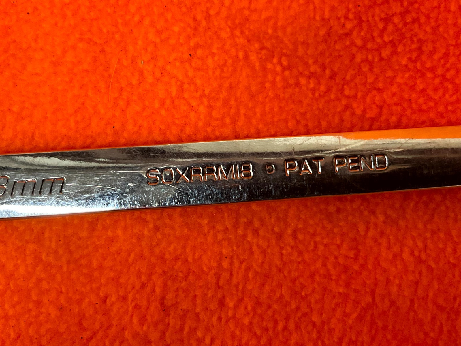 Snap-on Tools Reversible Ratcheting Combo Wrench Metric 18mm SOXRRM18