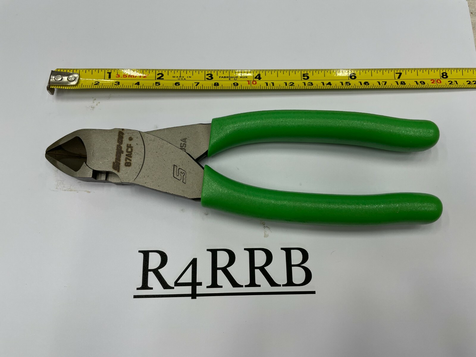 Snap-On Tools USA NEW 2pc GREEN Soft Grip VECTOR EDGE Diagonal Cutter Lot Set