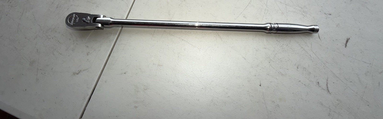Snap On 3/8″ Drive Dual 80 18 Inch 18” ExtraLong Handle Flex-Head Ratchet FLLF80