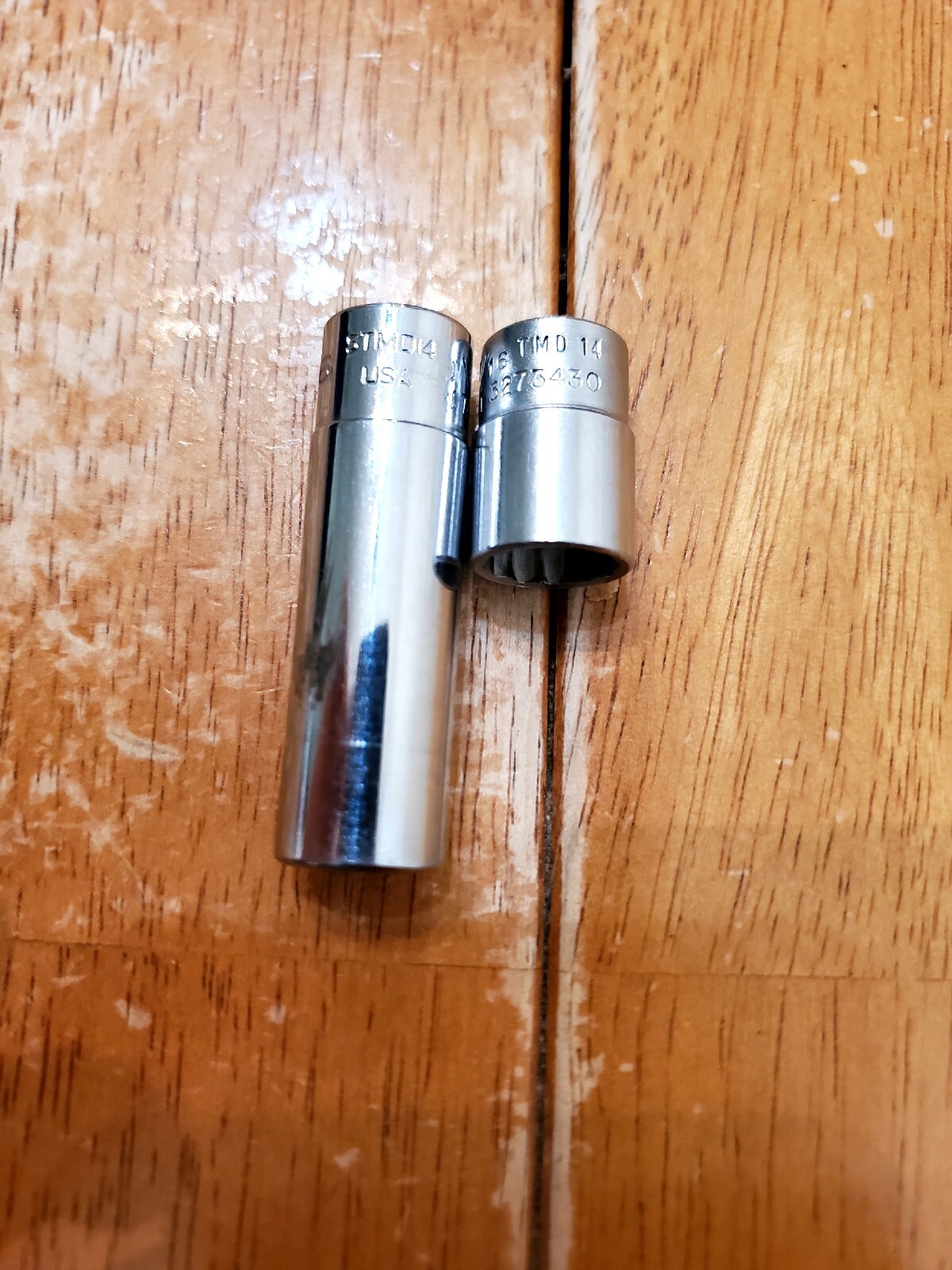Snap On 1/4 Drive 7/16 12PT Shallow Deep Sockets Lot Of 2