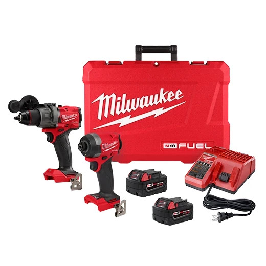 Milwaukee 3697-22 M18 FUEL 2-Tool Combo Kit + FREE Battery