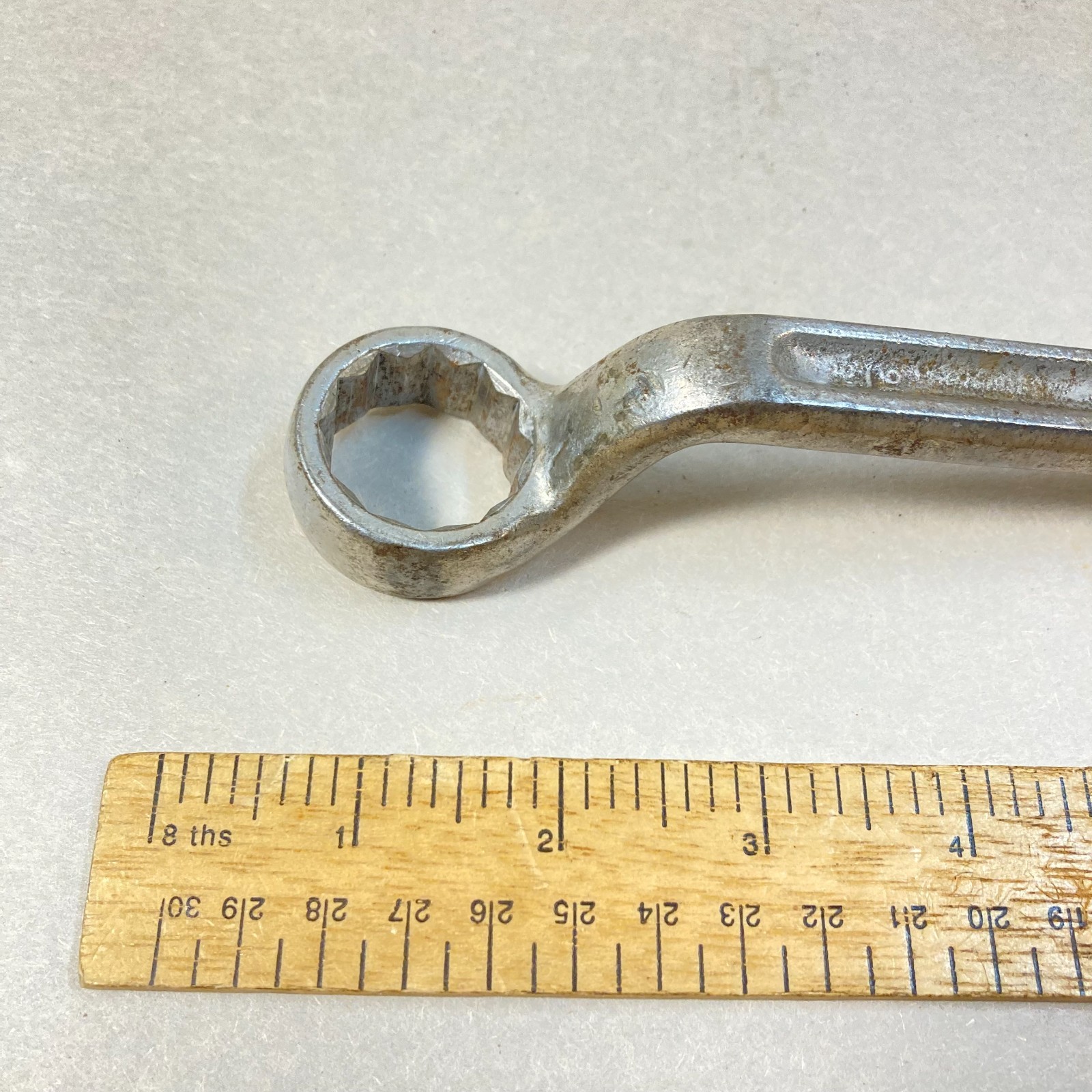 Vintage Bonney 7/8″-15/16″ Wrench Box End SAE 12 Point Square Handle #2809 USA