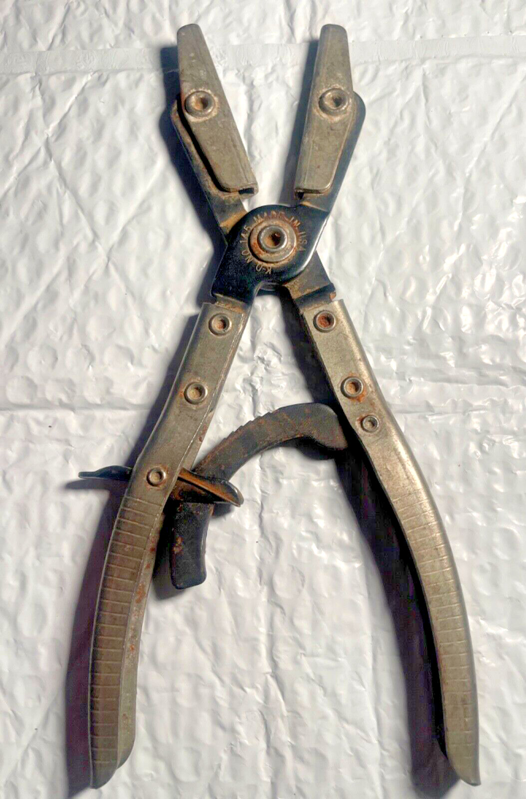K-D TOOLS USA 145, AUTOMOTIVE HOSE PINCH CLAMP PLIERS *RATCHETING * *LOCKING*
