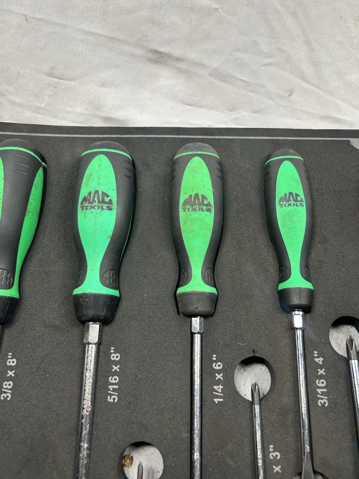 Mac Tools Macsimizer 12pc Screwdriver Set Neon Green/orange SDRBM20FNG
