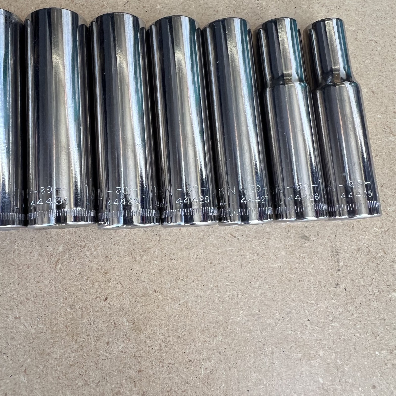 Craftsman 3/8″ Drive 11 Pc Metric Deep Socket Set 9mm-19mm 6 Pt -G2- USA NOS