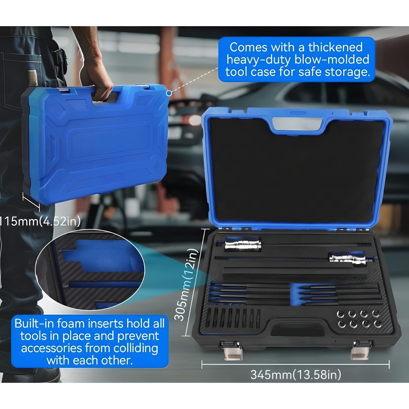 EN-51146 28PCS Fuel Injector Rail Assembly Tool Kit – NEW Master Replacer Set