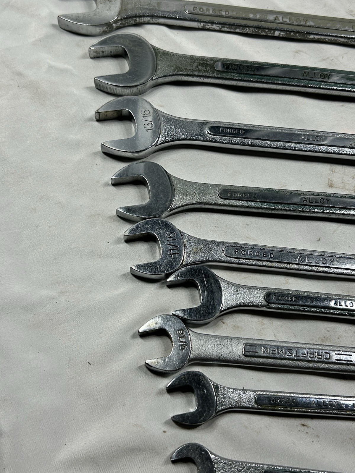 SK Tools SAE 13pc Combination Wrench Set 12/6pt 1/4”-1” USA Model 1714