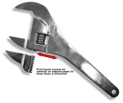 V8 Tools 629 Super Thin Adjustable Wrench