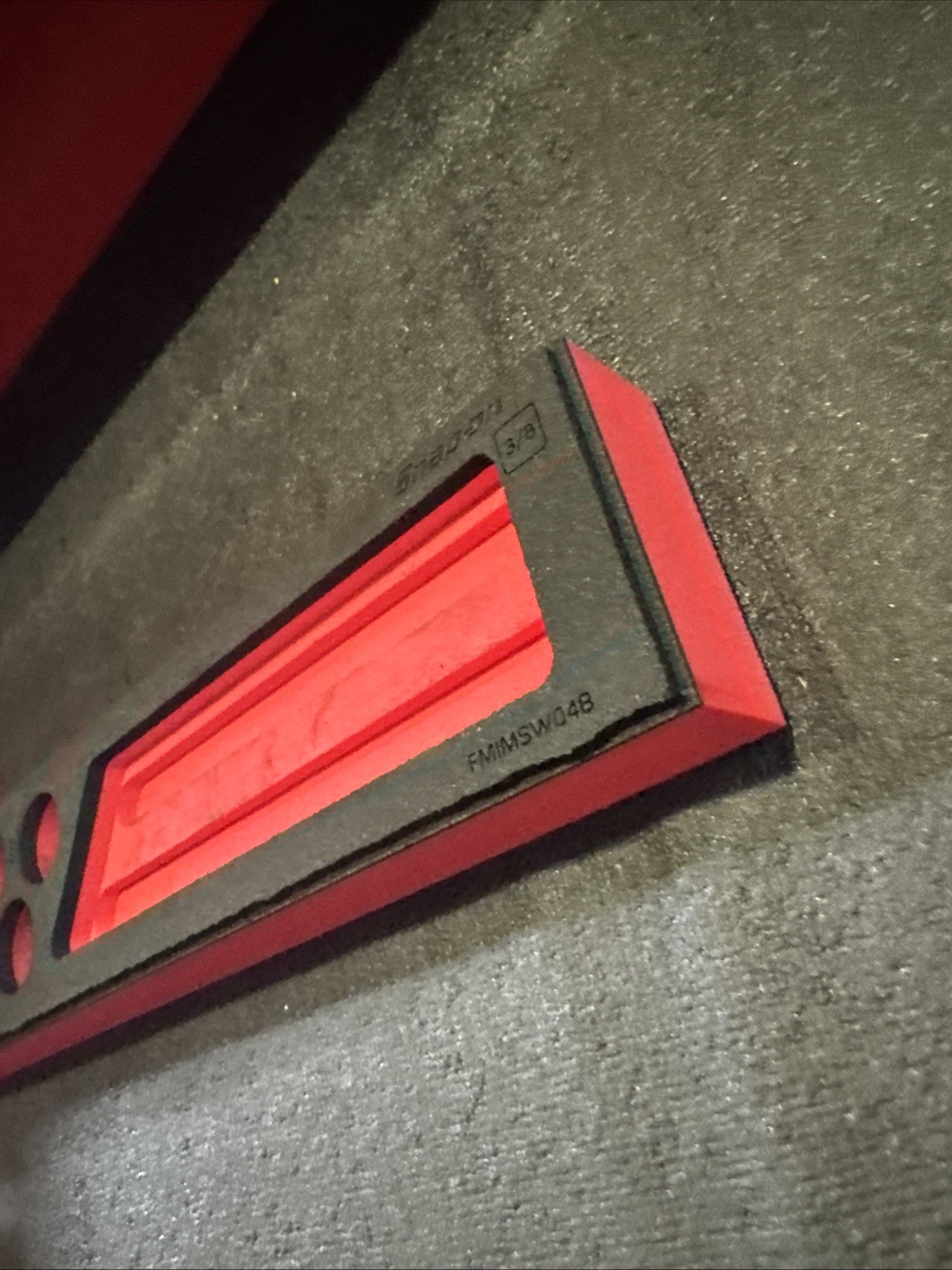 Snap-On Foam Tray, SAE 3/4, 5/8, 9/16, 1/2, 7/16, 11/16 and 3/8 in FMIMSW04B