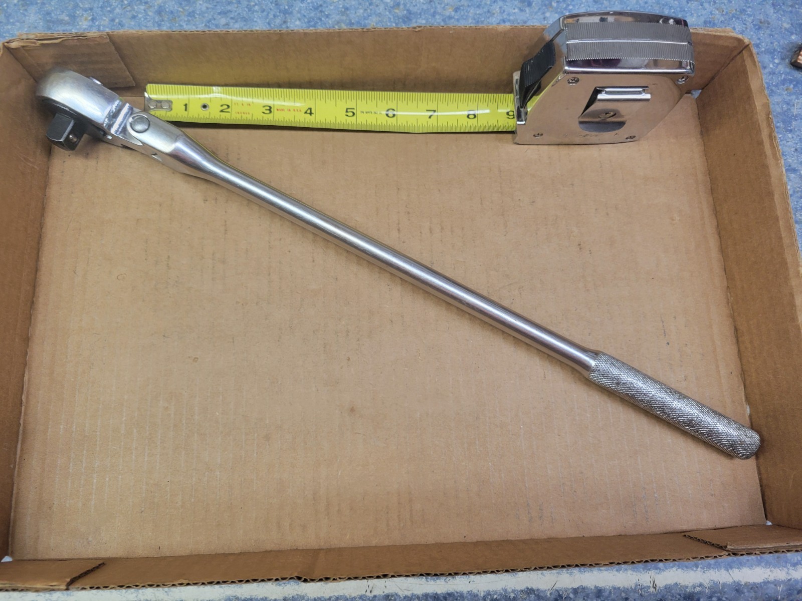 S-K Tools USA 1/2″ Drive Long Handle 17-1/2″ Flex Head Ratchet No 42472