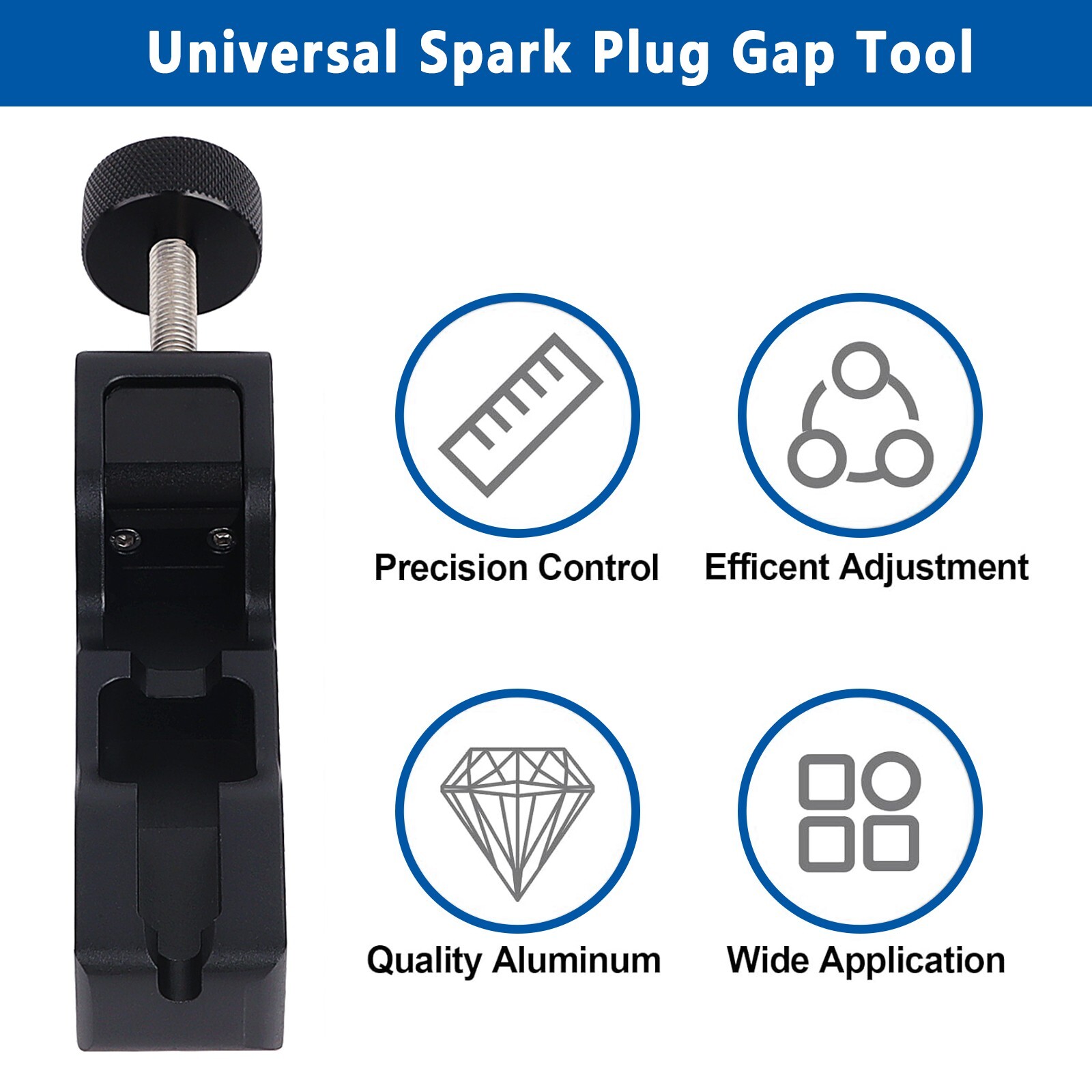 Spark Plug Gap Tool Gauge 10mm/12mm/14mm/16mm Measuring Adjustment Universal