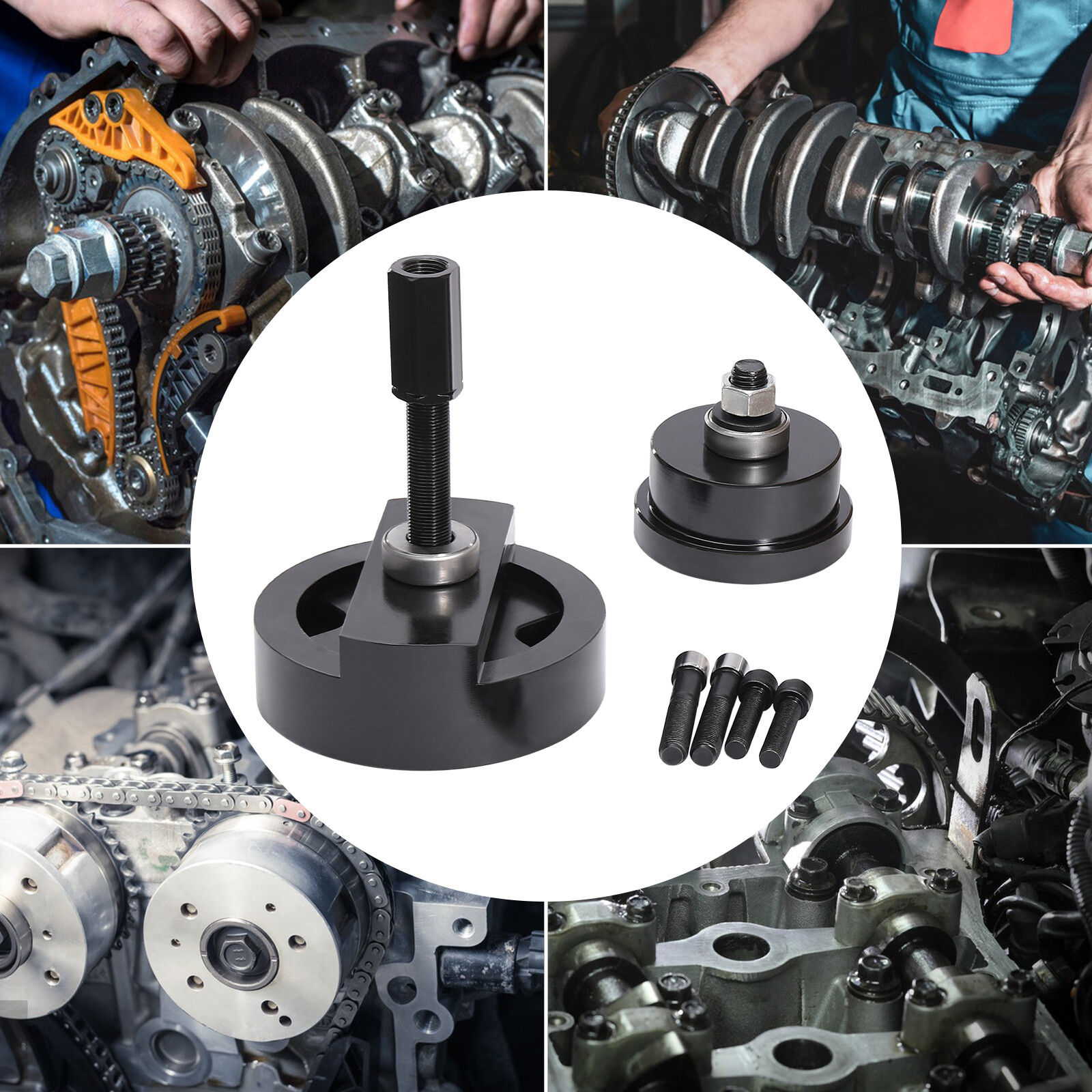 Crankshaft Front Seal Installer Rear Tool Set For Ford 2004-2010 4.5L 6.0L 6.4L