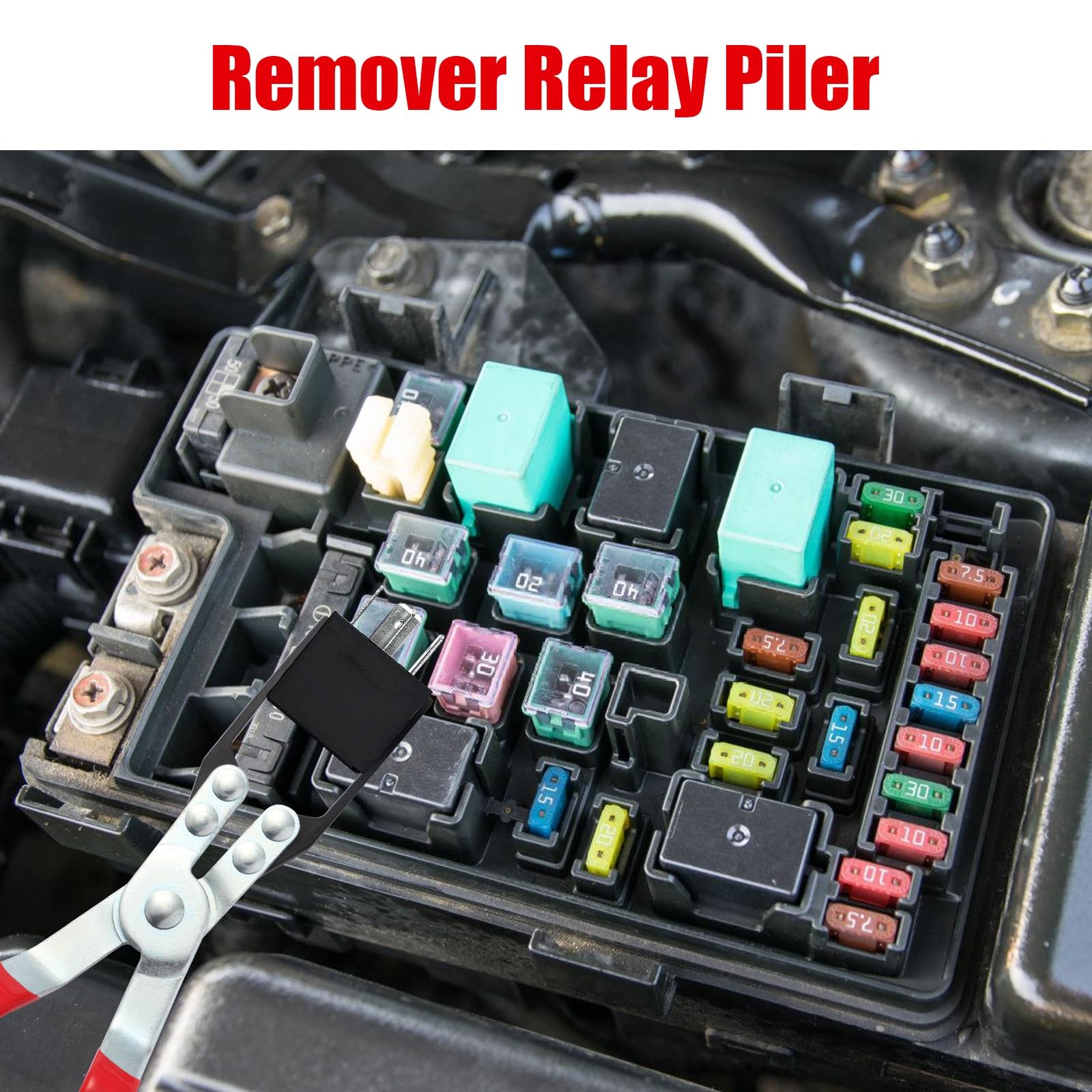 Relay Puller Pliers Relay and Fuse Remover Tool Automotive Relay Fuses Puller