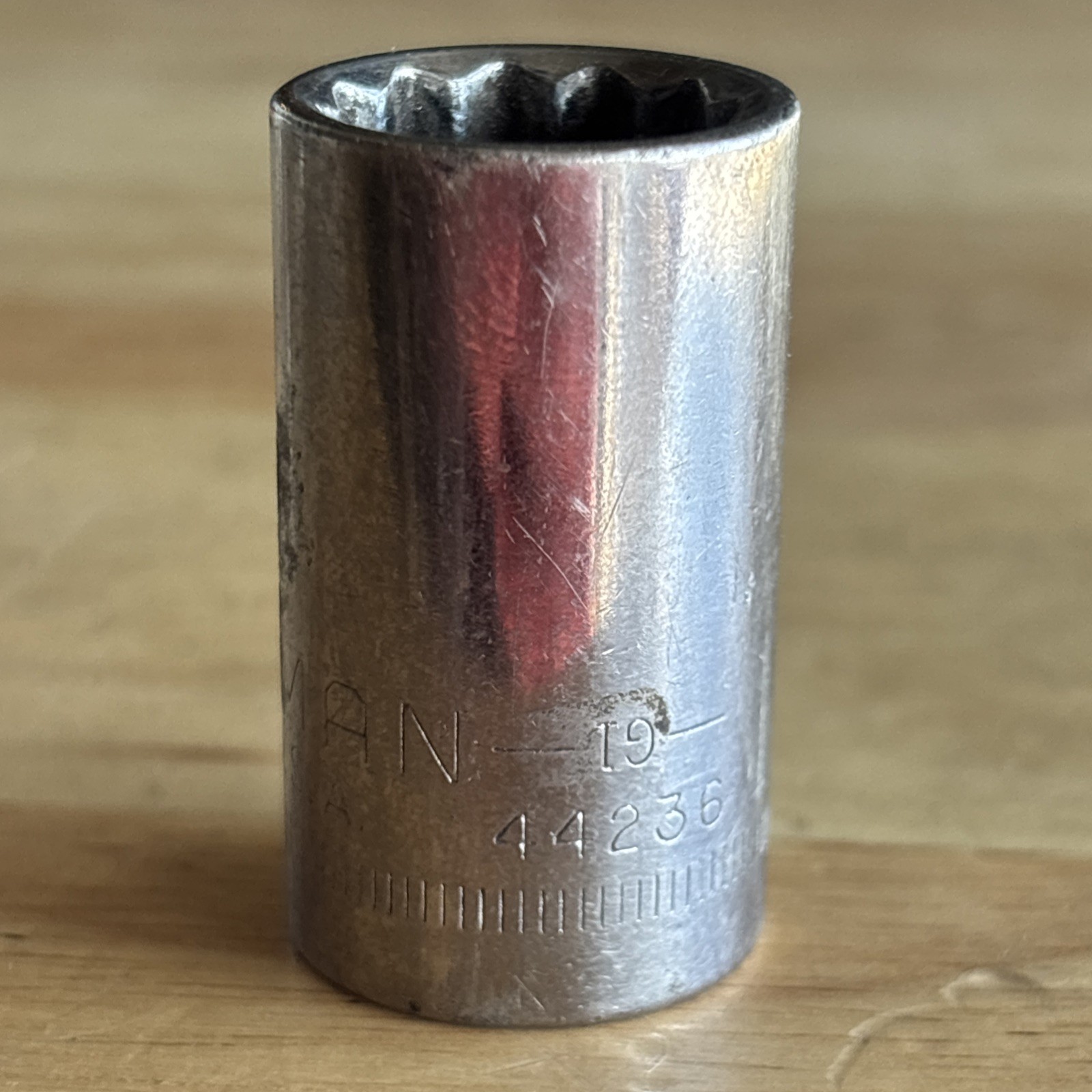 Craftsman 15mm Shallow Socket 1/2″ Drive 12 Point Inverted G1 Series 44236 USA
