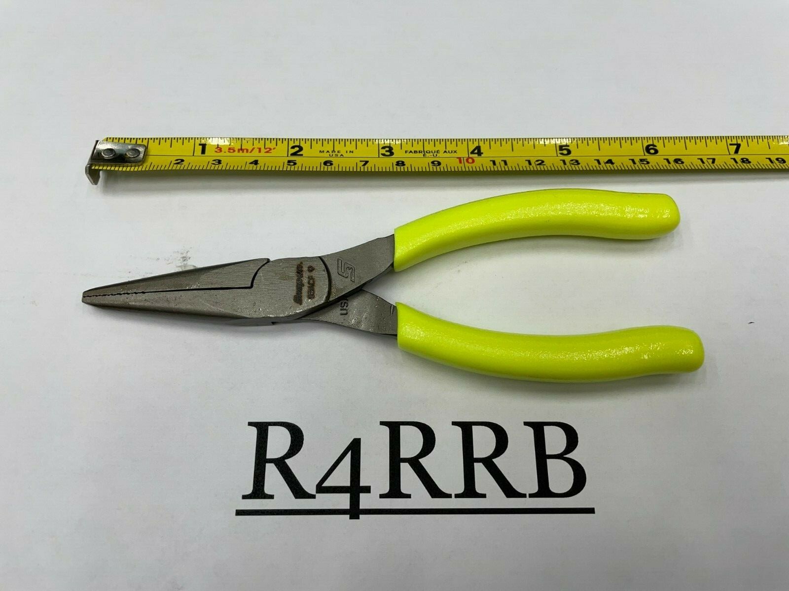 Snap-On Tools USA NEW HIVIZ Soft Grip 6″ Talon Grip Needle Nose Pliers 95ACFHV
