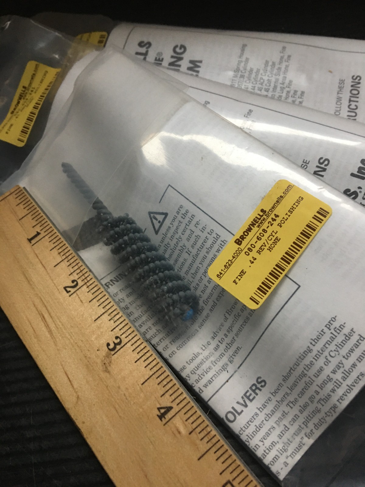 Brownells Fine Polishing Course for 0.44 /0.38/0.357 Caliber Revolver Cylinders.