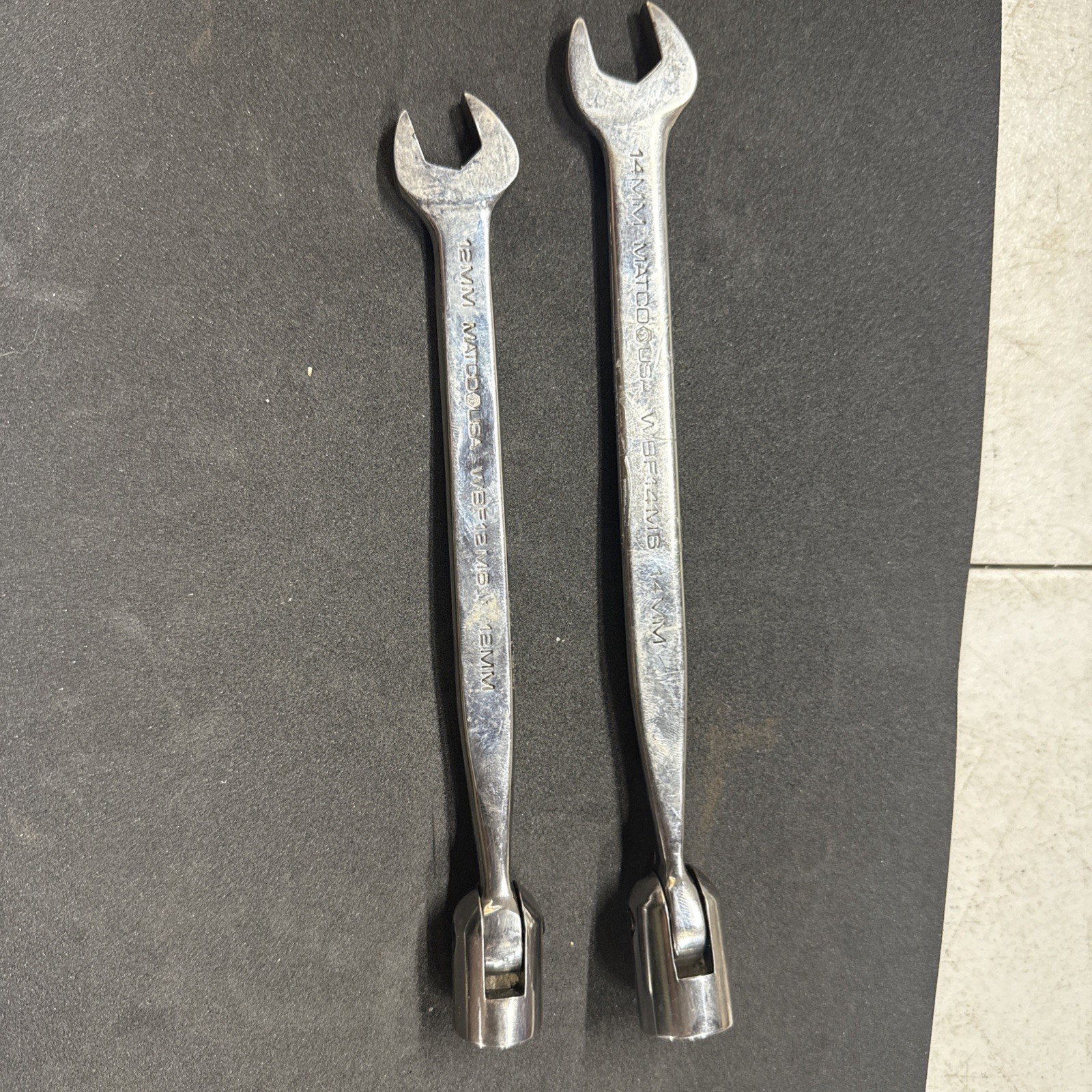 Matco Tools 12mm & 14mm Socket End Flex Combination Wrench WBF14M6 6 Point