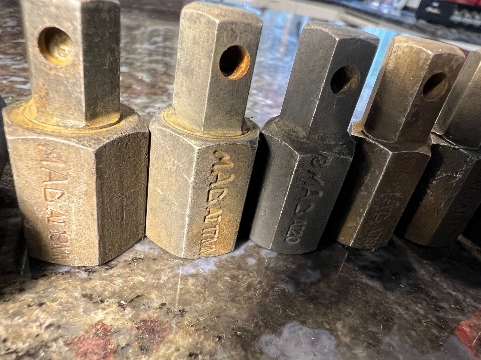 Mac Tools 7/16″ Drive 9/16″ 5/8″ 13mm 14mm 17mm 19mm Impact Hex Driver Lot VT31Y