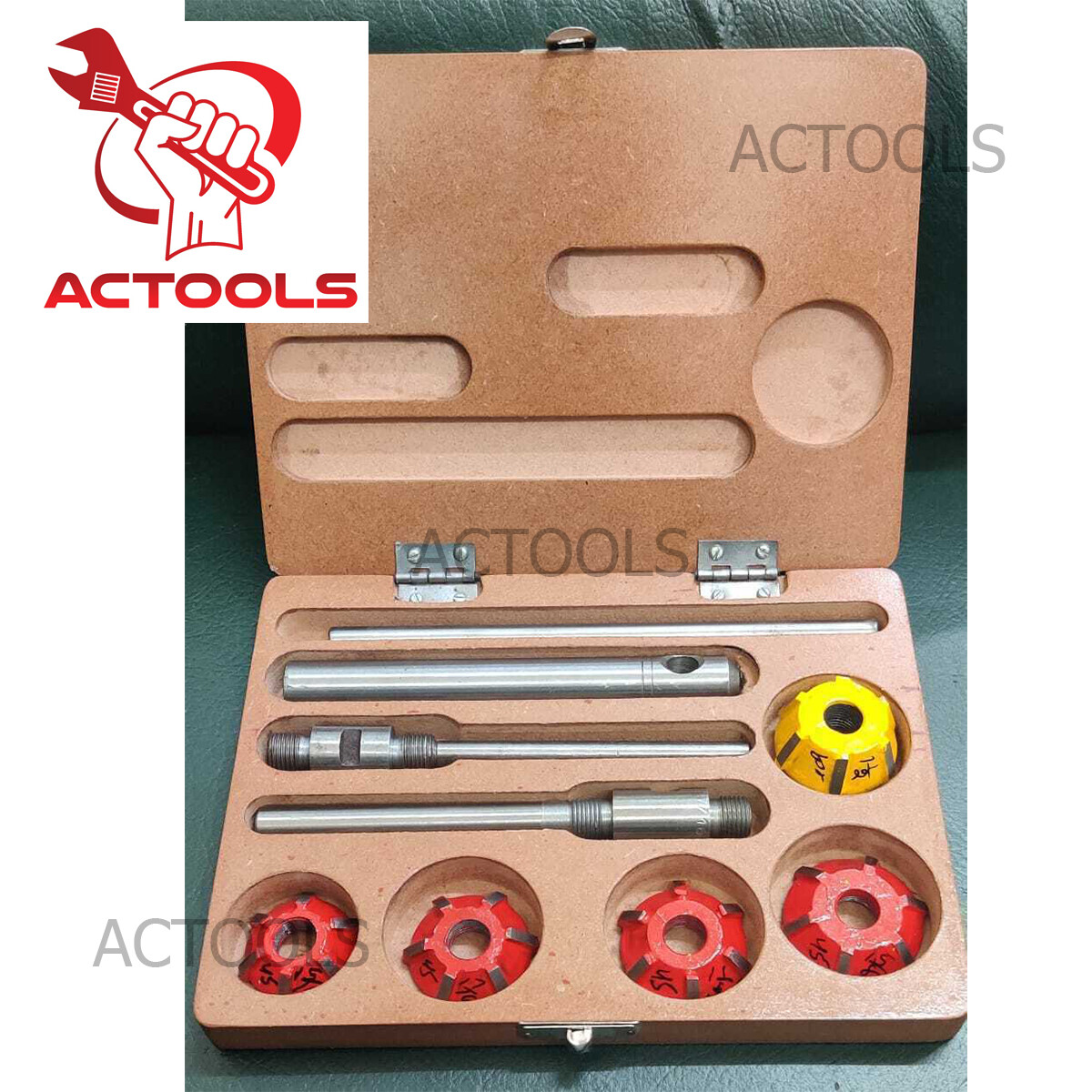 New Carbide Tipped Valve Seat Cutter 5 Pcs Set For Vintage & Modern Car & Bikes