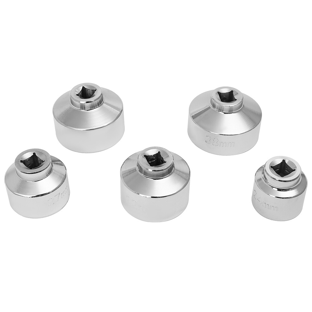 5pc 3/8″ Drive Oil Filter Remover Socket Set Universal Wrench Tool Kit