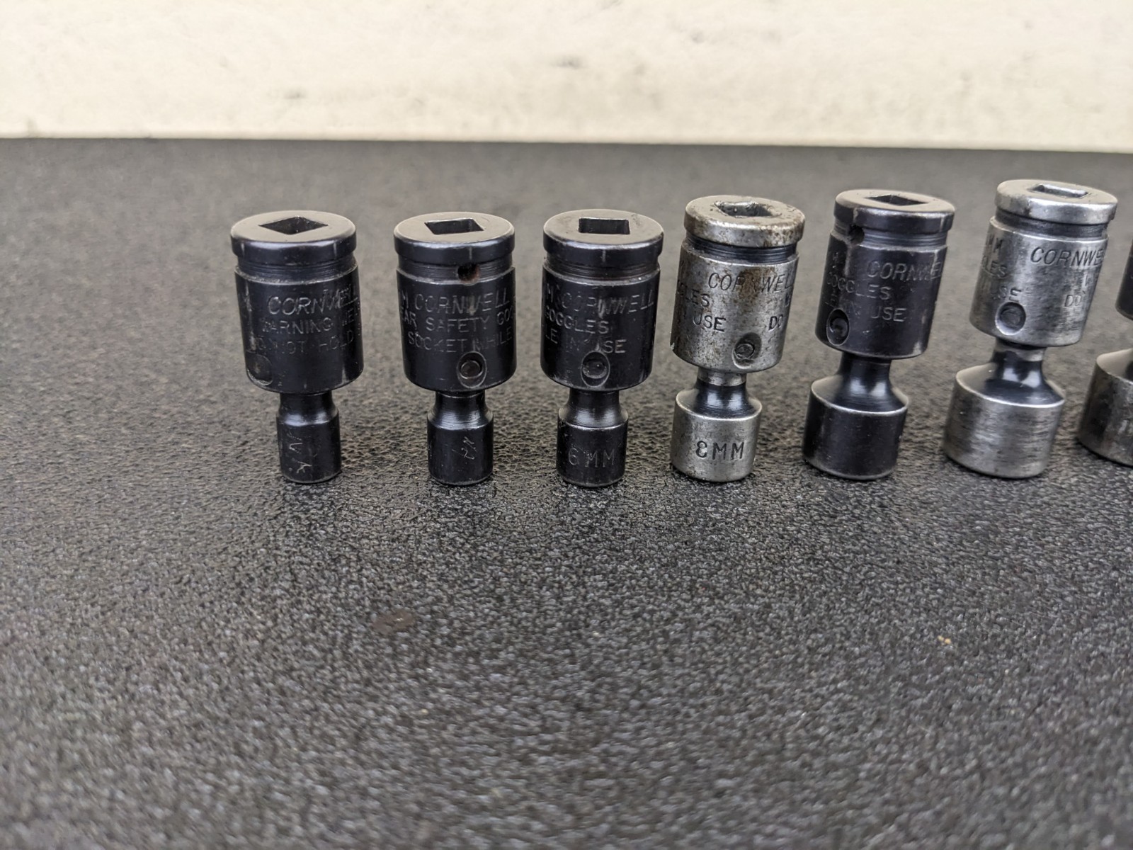 #bn810 Cornwell TSMUP0212SP 11pc 1/4″ Metric Universal Socket Set 5-15mm 6 Point