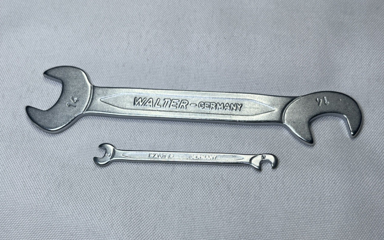 Set Carl Walter Germany 4mm & 14mm Double Open-End Spanner Wrench Elektro 160