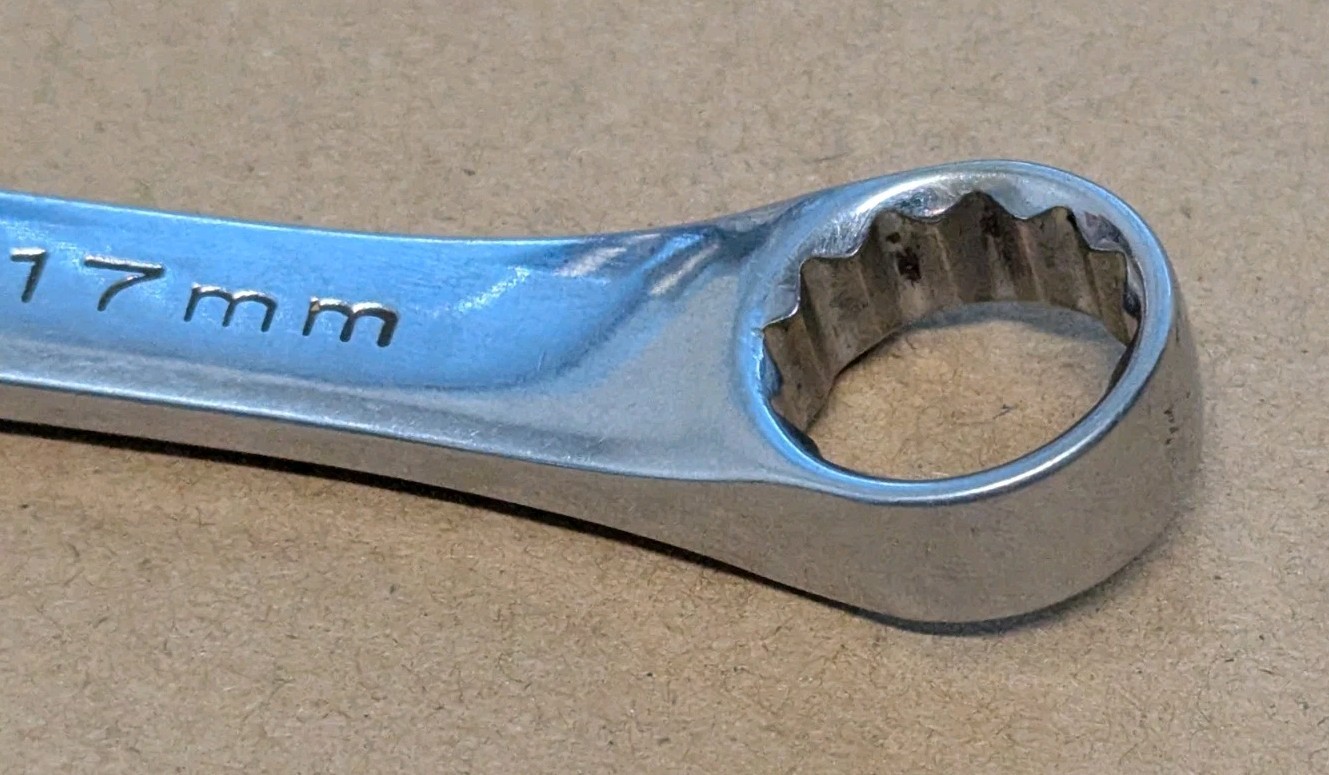 S-K Tools 88317 17mm 12-Point Metric Combination Wrench SuperKrome USA