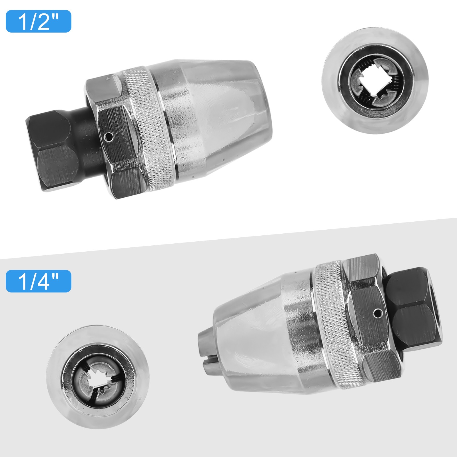 3/8″ Drive Damaged Bolt and Stud Extractor Tool for Grips Removes 1/4″-1/2″ Stud